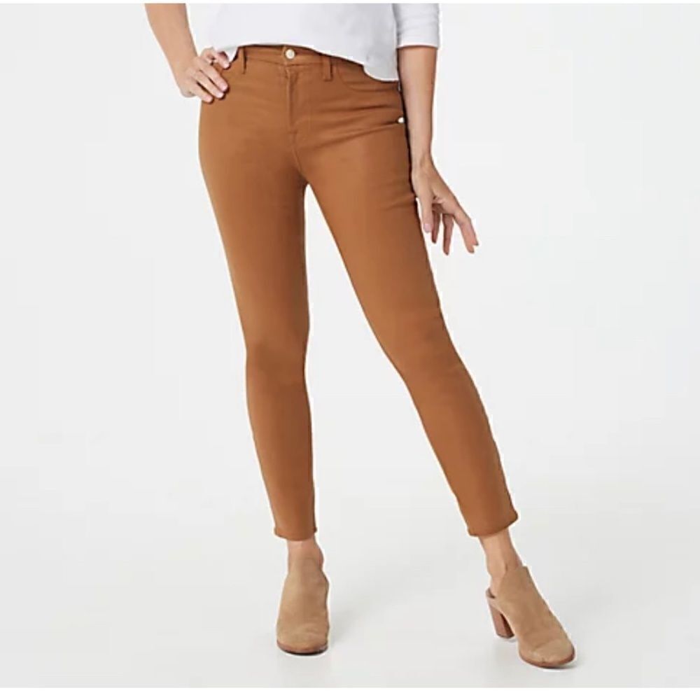 Jen7 by 7 For All Mankind Coated Ankle Skinny Jeans